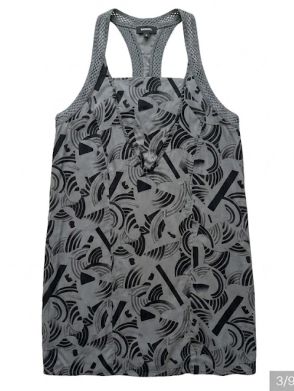 Diesel racerback geometric print mini dress size L